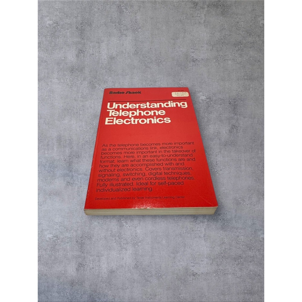 Vintage Radio Shack Understanding Telephone Electronics Book 1983 Red Tech
